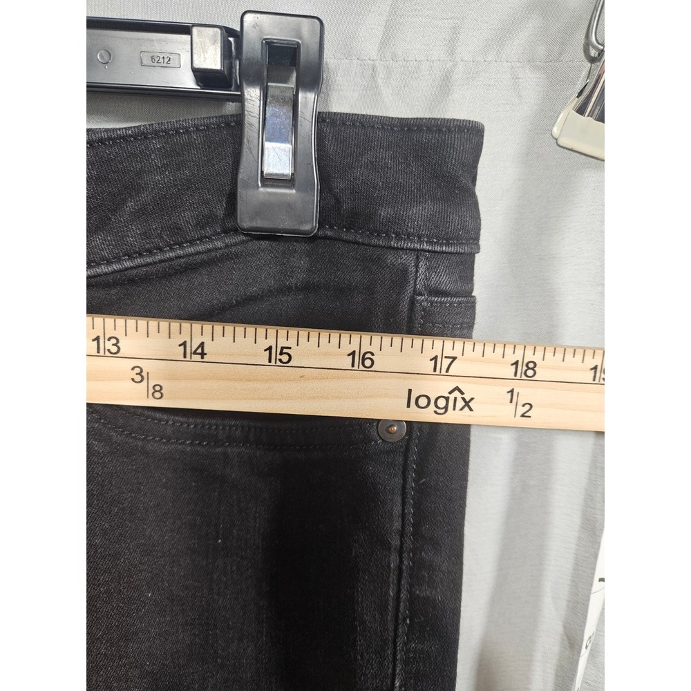 LC Lauren Conrad Barely Bootcut Black Jeans Womens Size 14 Stretch Denim - Picture 5 of 8